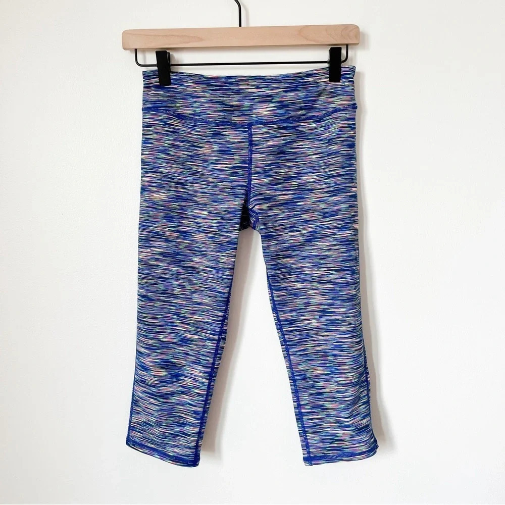 Zella Girl Neon Capri‎ Leggings XL 14/16 Summer Running Tennis Teen Athleisure
